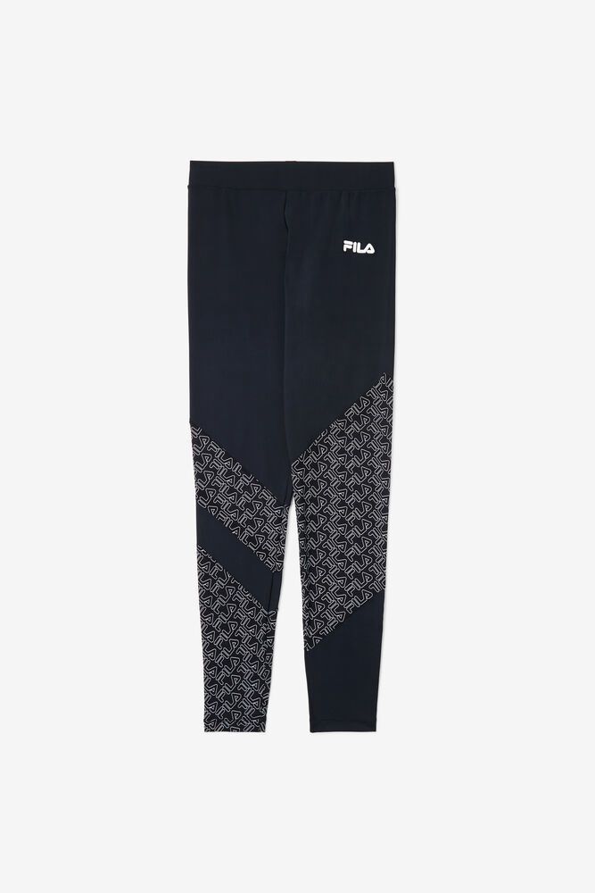 Fila Legging Womens Black - Vilina - Philippines 1023695-TR